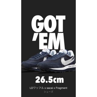 ナイキ(NIKE)のNIKE  x sacai x Fragment  LDWaffle(スニーカー)