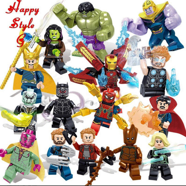 Lego - レゴ互換品 アベンジャーズ16体セットの通販 by yuna's shop