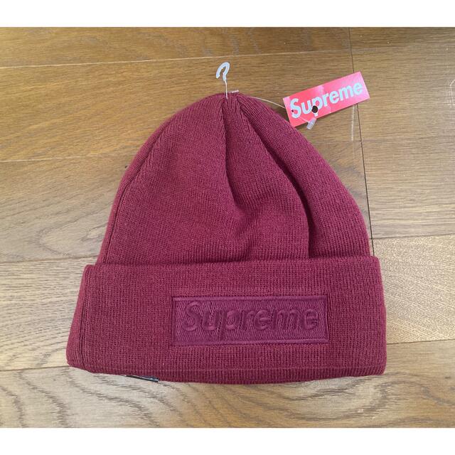 Supreme New Era Tonal Box Logo Beanieエンジ