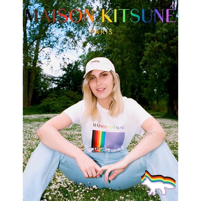 MAISON KITSUNE'(メゾンキツネ)のMAISON KITSUNE×TREVOR PROJECT PRIDE メンズのトップス(Tシャツ/カットソー(半袖/袖なし))の商品写真