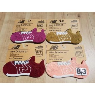 ニューバランス(New Balance)の(83)４足組new balanceニューバランスFITタイプスポーツアウトドア(ソックス)