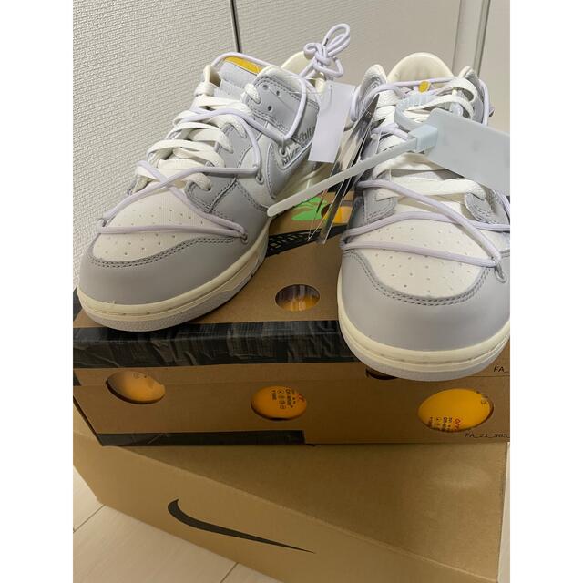 スニーカー[値下げ可です]NIKE × OFF-WHITE Dunk low Lot 49