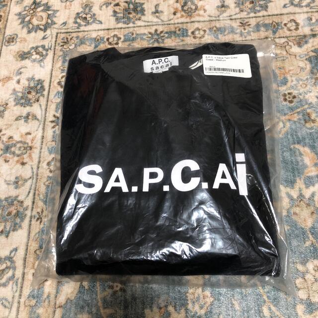 sacai(サカイ)の新品未使用　sacai × A.P.C. アーペーセー×サカイ　コラボ メンズのトップス(スウェット)の商品写真