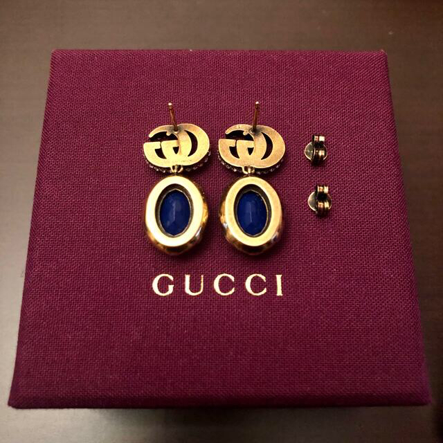 GUCCI ブルーストーン クリスタルピアス ジミン着用