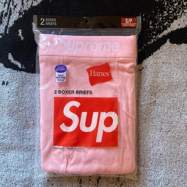 Supreme(シュプリーム)のSupreme Hanes boxer briefs pink S メンズのアンダーウェア(ボクサーパンツ)の商品写真