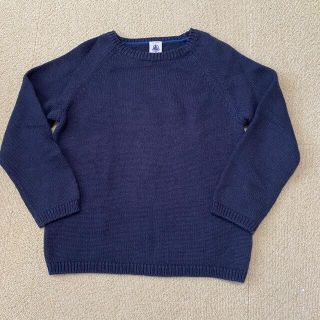 プチバトー(PETIT BATEAU)のぴょん様専用【PETIT BATEAU】ネイビー ニット 5ans/108cm(ニット)