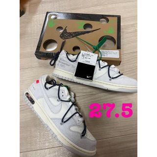 オフホワイト(OFF-WHITE)の期間限定　OFF-WHITE × NIKE DUNK LOW オフホワイト　20(スニーカー)