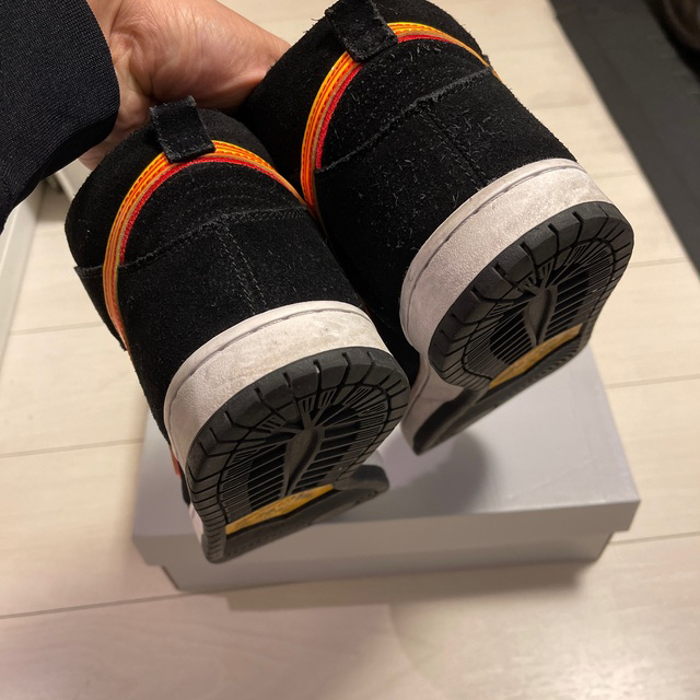 Nike SB 黒オレンジ　スニーカー