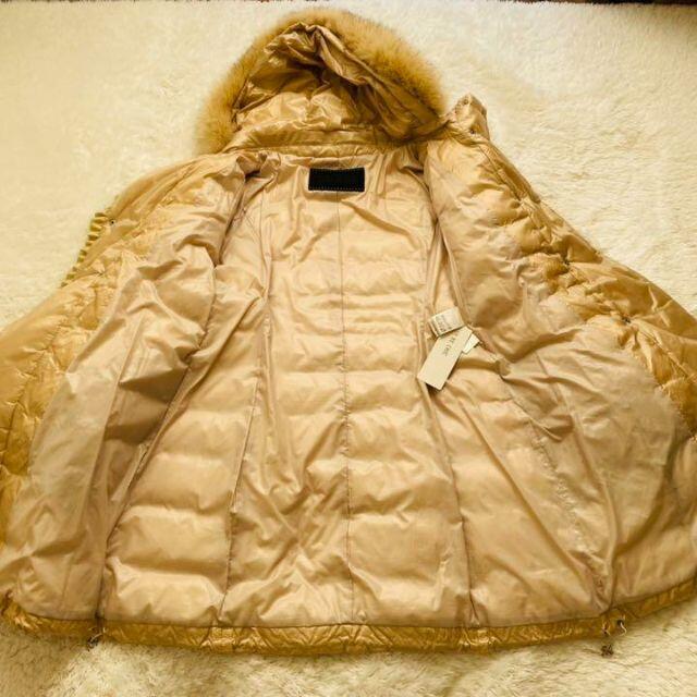 美品】未使用品 TO BE CHIC フリルタフタダウンコート ベージュ42