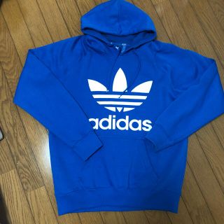 アディダス(adidas)のadidas パーカー 青(パーカー)