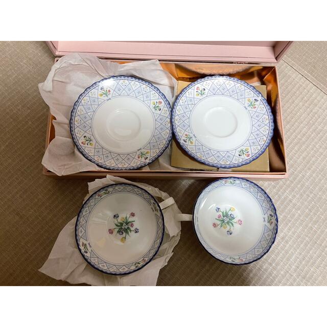 新品箱入 Noritake オランジュリー +ポートショア カップ\u0026ソーサー