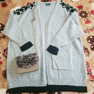 ザラ(ZARA)のZARAオーバーサイズニットカーディガン(カーディガン)