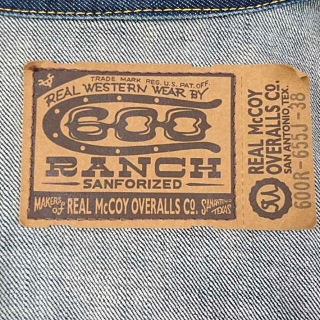 THE REAL McCOY'S(ザリアルマッコイズ)のTHE REAL MCCOYS RANCH ランチ デニムジャケット Gジャン メンズのジャケット/アウター(Gジャン/デニムジャケット)の商品写真