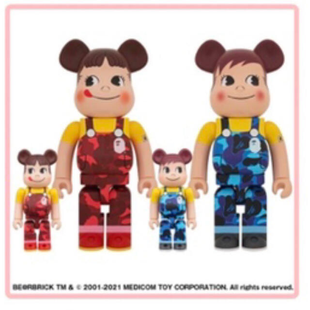 MEDICOM TOY(メディコムトイ)のBE@RBRICK BAPE®︎ × ペコ & ポコ 100％ & 400％  エンタメ/ホビーのフィギュア(その他)の商品写真