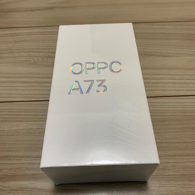 oppo a73 新品　未開封　ネービースマートフォン/携帯電話