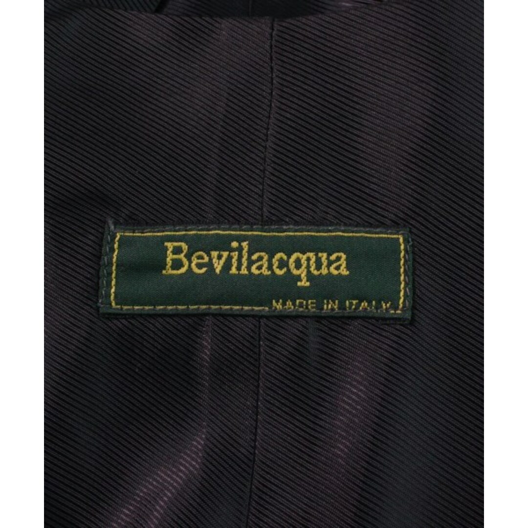 Bevilacqua ベビラクア カジュアルシャツ XS インディゴ系x黒