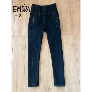 エモダ(EMODA)の【美品】EMODA ハイウェストブラックスキニー(スキニーパンツ)