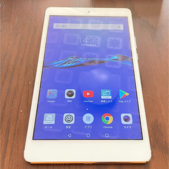 HUAWEI(ファーウェイ)のHuawei MediaPad M3 Lite s 701HW ホワイト スマホ/家電/カメラのPC/タブレット(タブレット)の商品写真