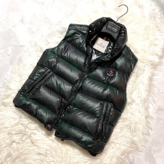 モンクレール(MONCLER)の本物 国内正規品 モンクレール CORBIER チェック柄 ダウン ベスト濃緑 (ダウンジャケット)