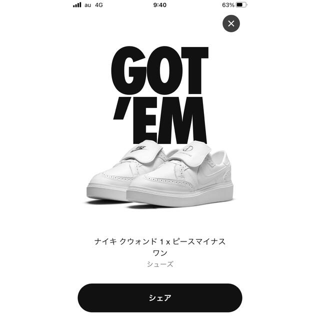 NIKE - NIKE ナイキ クウォンド1×ピースマイナスワン kwondo1 25センチ