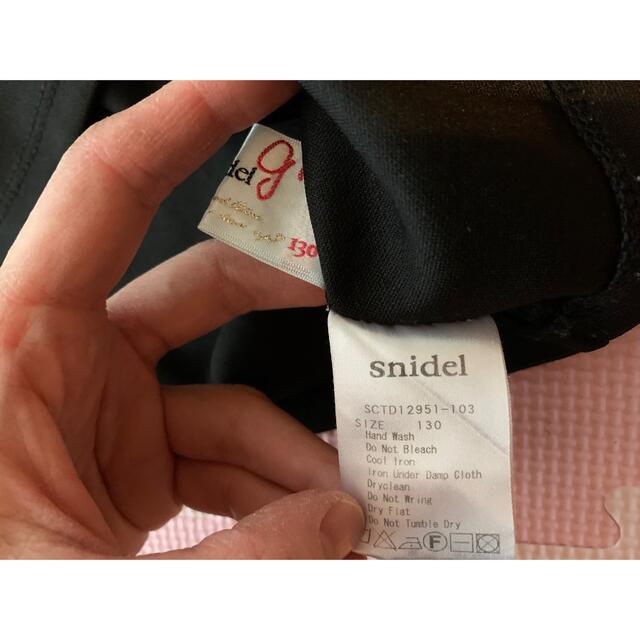 SNIDEL(スナイデル)のスナイデルガール130トップス キッズ/ベビー/マタニティのキッズ服女の子用(90cm~)(Tシャツ/カットソー)の商品写真