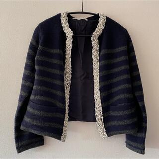 サカイラック(sacai luck)の🙇‍♀️kevinsuzu様ご専用になりました🙇‍♀️sacaiニットジャケ(ノーカラージャケット)