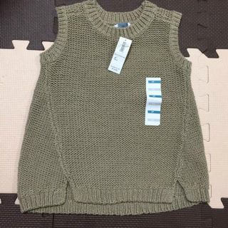 オールドネイビー(Old Navy)の新品 100 オールドネイビー 綿ニット ベスト(ニット)