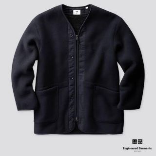 エンジニアードガーメンツ(Engineered Garments)のエンジニアードガーメンツ ユニクロ フリースノーカラー コート(ノーカラージャケット)