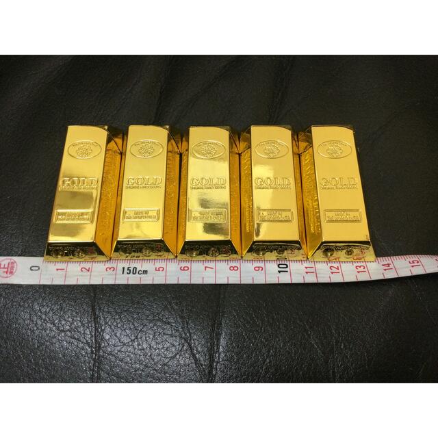 新品　GOLD 金塊　ゴールドバー5個セット（ジャンク品扱い）定価2,750円 メンズのファッション小物(タバコグッズ)の商品写真