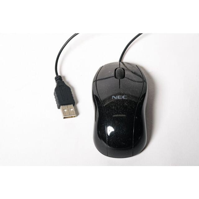 NEC(エヌイーシー)のNEC AC ADAPTER & USBマウス〆2(黒・赤) 品番n00-1 スマホ/家電/カメラのPC/タブレット(PC周辺機器)の商品写真