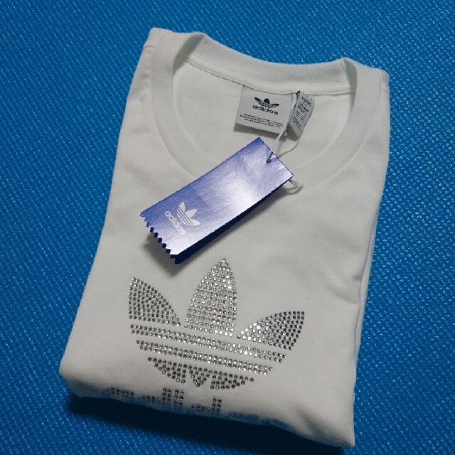 adidas(アディダス)のADIDAS アディダス ラインストーン Tシャツ きらきら トレフォイル 新品 メンズのトップス(Tシャツ/カットソー(半袖/袖なし))の商品写真