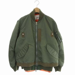 サカイ(sacai)のサカイ 20SS ファブリックコンボ MA-1 ブルゾン ミリタリージャケット(ブルゾン)