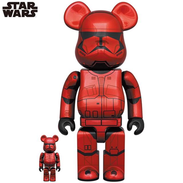 BE@RBRICK SITH TROOPER CHROME 100％&400％