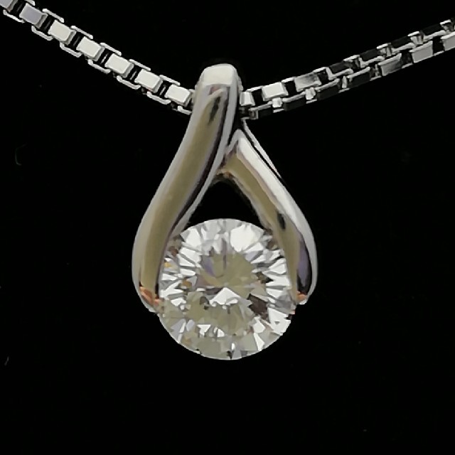 プラチナダ Pt850ネックレス❣️Pt900✨ダイヤ✨0.559ct✨１粒ダイヤ