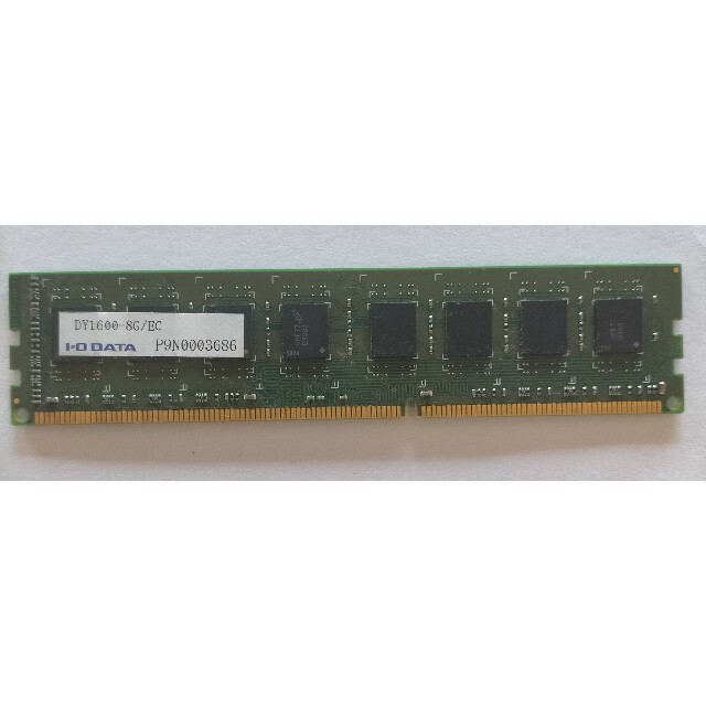 デスクトップ用 メモリ DDR3 1600 8GB   PC3-12800 スマホ/家電/カメラのPC/タブレット(PCパーツ)の商品写真