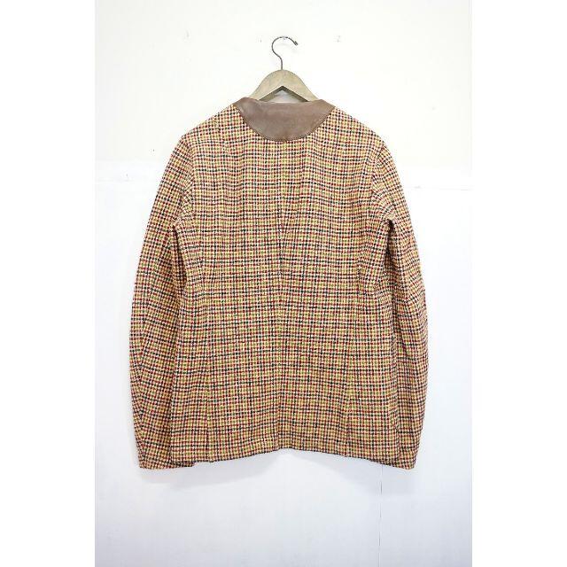 kolor カラー ガンクラブ チェック ノーカラー ジャケット 523L