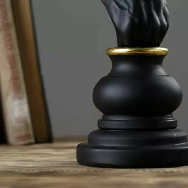 3個セット　チェス駒　ブラック　オブジェ 3