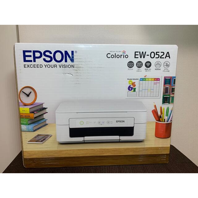 EPSON(エプソン)の【新品未開封　送料無料】インクジェット複合機 カラリオ EW-052A スマホ/家電/カメラのPC/タブレット(PC周辺機器)の商品写真