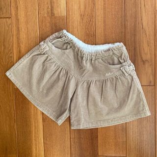 ベベ(BeBe)のBEBE ベベ　コーデュロイ　キュロットスカート　サイズ140  ベージュ(スカート)