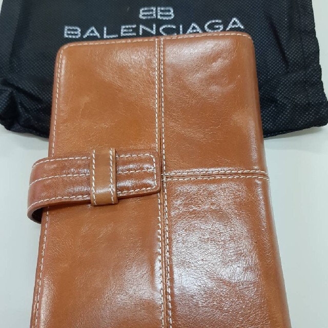 Balenciaga(バレンシアガ)のバレンシアガ　手帳　ブラウン　袋付き インテリア/住まい/日用品の文房具(ノート/メモ帳/ふせん)の商品写真