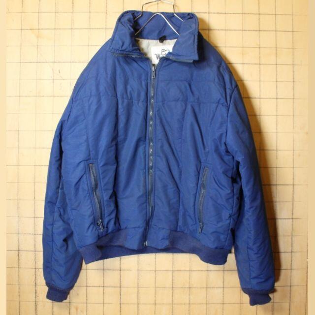 WOOLRICH(ウールリッチ)の70s USA製ウールリッチ中綿ジャケットL ネイビーブルー アウトドアaw15 メンズのジャケット/アウター(ナイロンジャケット)の商品写真