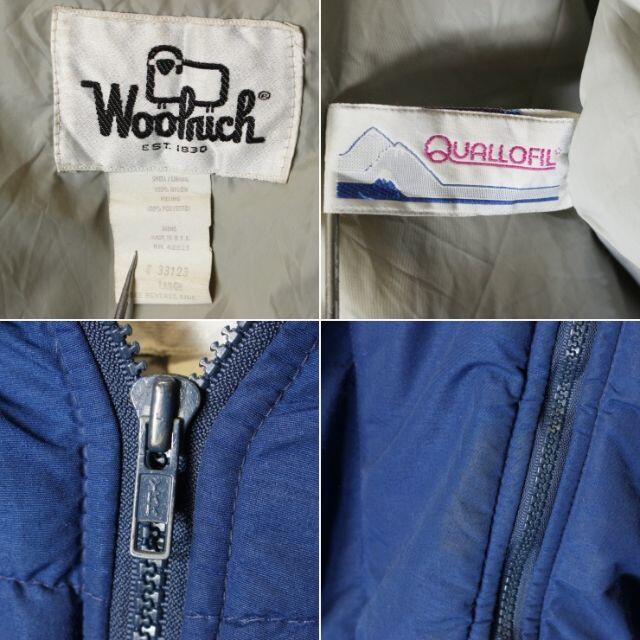 WOOLRICH(ウールリッチ)の70s USA製ウールリッチ中綿ジャケットL ネイビーブルー アウトドアaw15 メンズのジャケット/アウター(ナイロンジャケット)の商品写真