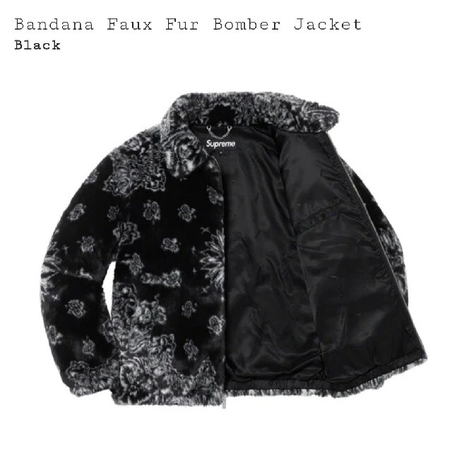 登坂着用！bandana faux fur bomber jacket