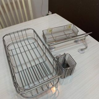 ケユカ　水切りラックセット(収納/キッチン雑貨)