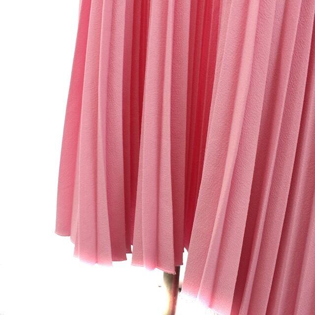 エムエスジーエム MSGM プリーツスカート ロング 変形 44 L ピンク