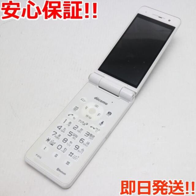 Panasonic(パナソニック)の美品 P-01G ホワイト 白ロム スマホ/家電/カメラのスマートフォン/携帯電話(携帯電話本体)の商品写真