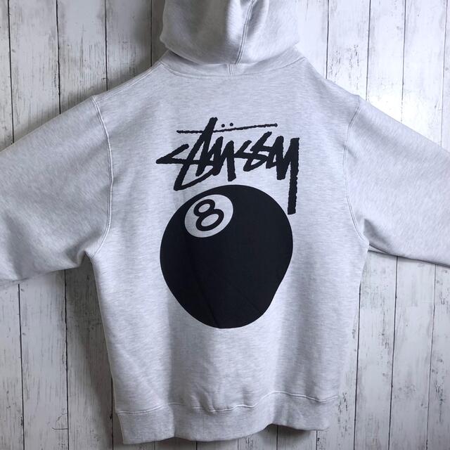 カラーブラックSTUSSY HOODIE 両面 刺繍ロゴ ステューシー パーカー 黒 XL