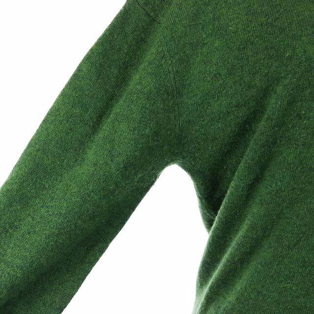 BEAMS BOY(ビームスボーイ)のビームスボーイ 12ゲージ カシミヤ混 BB クルーニット セーター ウール 緑 レディースのトップス(ニット/セーター)の商品写真