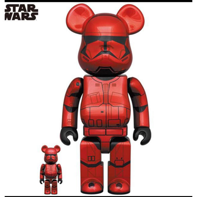 BE@RBRICK SITH TROOPER CHROME 100％&400％