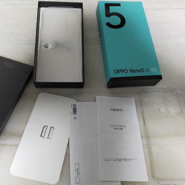 スマートフォン/携帯電話OPPO Reno5 A シルバーブラック デュアルシム